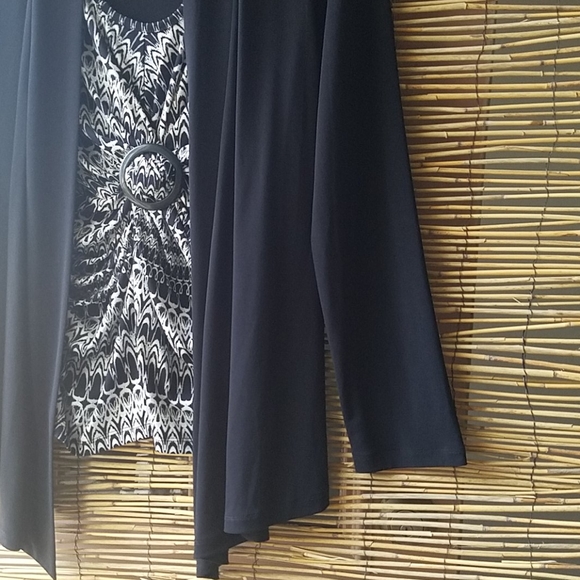 Simply French hi-low Blouse Cardigan - Picture 3 of 7